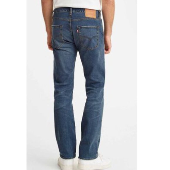 Levi's 501 Men's Blue Original Button Fly Straight Leg Jeans Size 32x32 - Picture 2 of 10